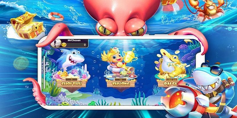 Cổng game cung cấp rất nhiều sảnh săn cá đặc sắc